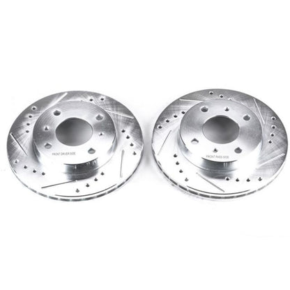 Power Stop 91-96 Infiniti G20 Front Evolution Drilled & Slotted Rotors - Pair PowerStop