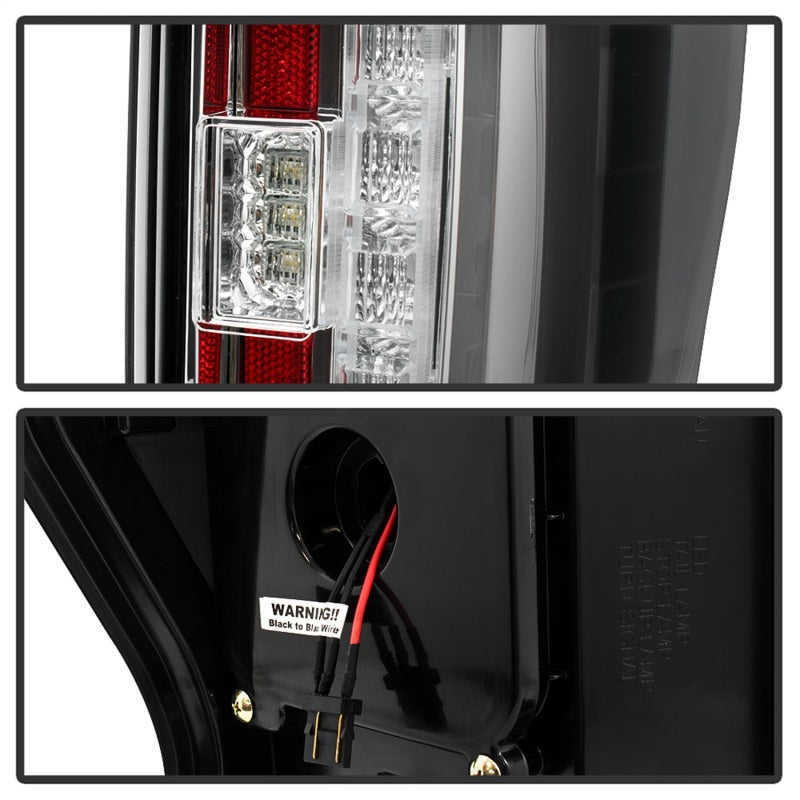 Spyder 17-18 Ford F-250 Super Duty (Excl LED Models) LED Tail Lights - Chrome (ALT-YD-FS17-LED-C) SPYDER