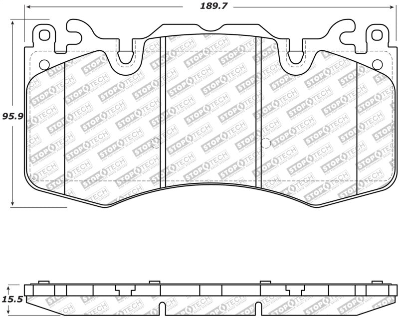 StopTech Street Disc Brake Pads - 305.14120