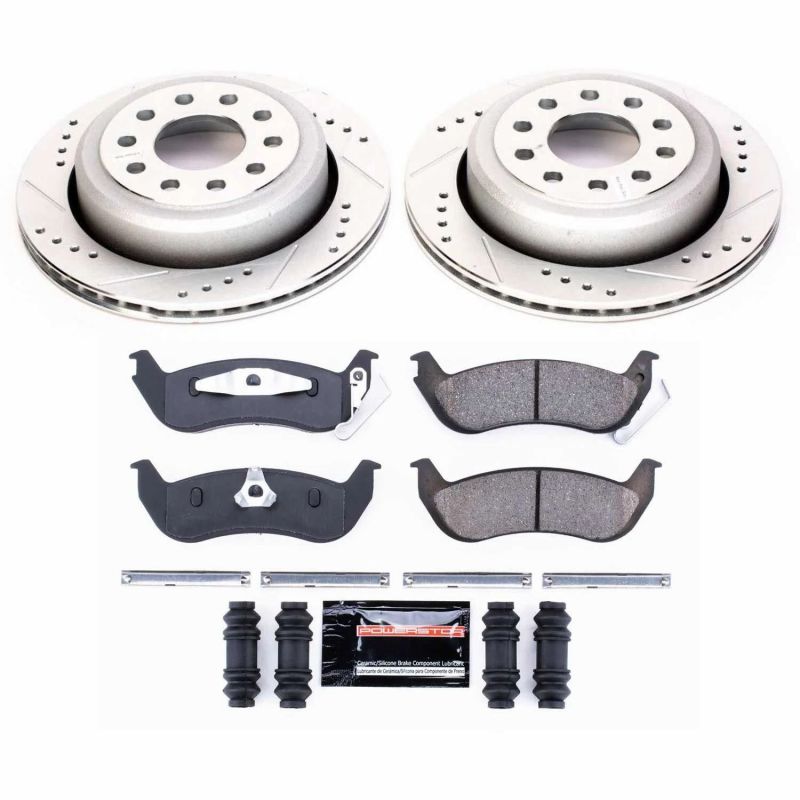 Power Stop 03-11 Lincoln Town Car Rear Z23 Evolution Sport Brake Kit PowerStop