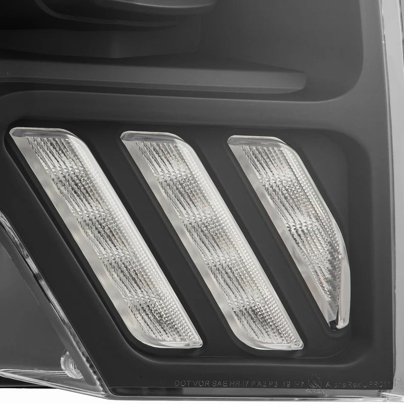 AlphaRex 880092 09-14 Ford F150 MKII LUXX-Series LED Projector Headlights - Black