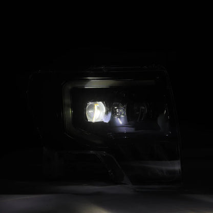 AlphaRex 880092 09-14 Ford F150 MKII LUXX-Series LED Projector Headlights - Black
