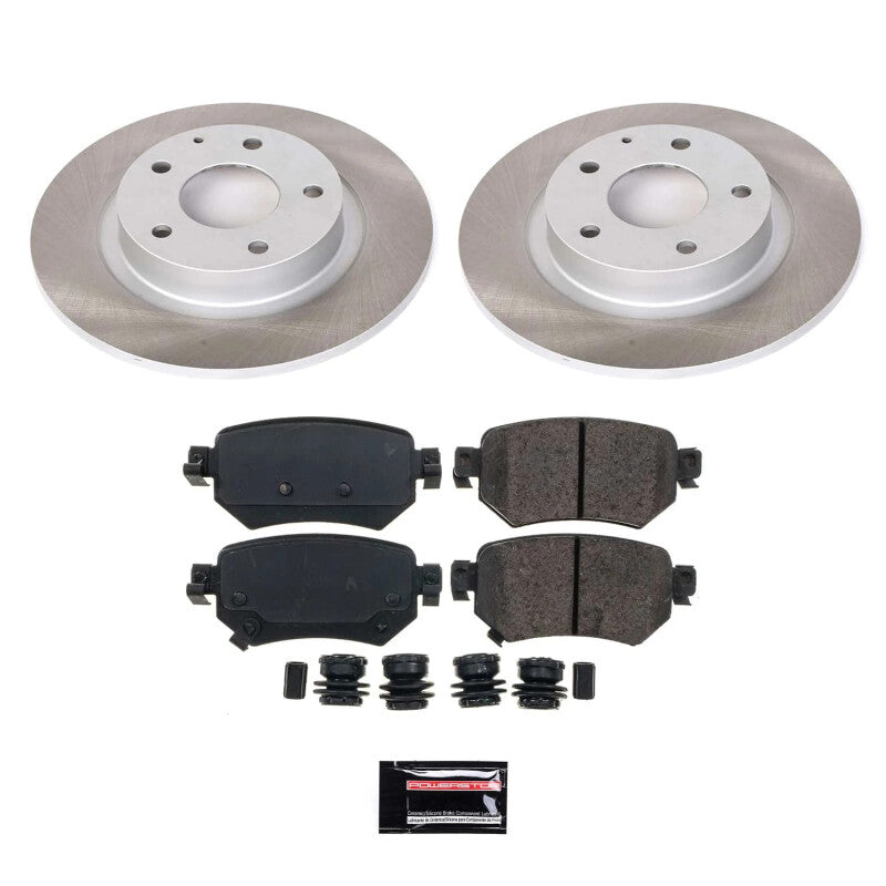 Power Stop 16-21 Mazda 6 Rear Semi-Coated Rotor Kit PowerStop