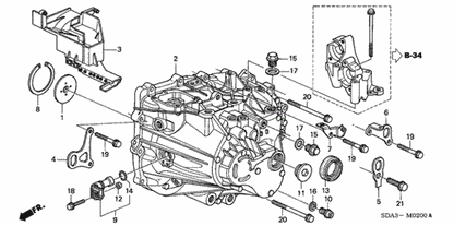 OEM HONDA ACCORD CL7 BOLT, SEALING, 32MM TRANSMISSION CASE (90081-PPP-000) X1