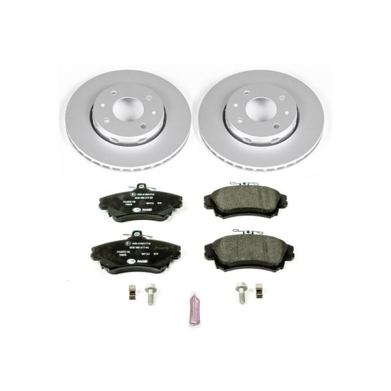 Power Stop 00-04 Volvo S40 Front Euro-Stop Brake Kit PowerStop
