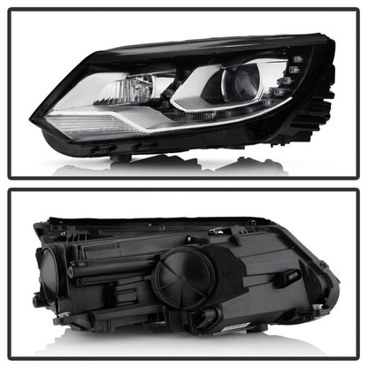 Spyder VW Tiguan 12-17 LED/DRL Projector Headlights Chrome PRO-JH-VWT12-LED-C SPYDER