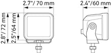 Load image into Gallery viewer, Hella Universal Black Magic 2.7in L.E.D. Cube Kit - Flood Beam Hella