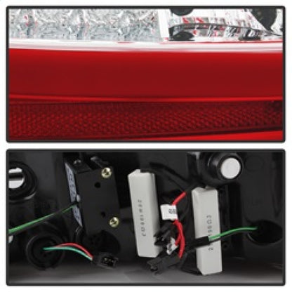 Spyder 09-11 Audi A6 LED Tail Lights - Red Clear (ALT-YD-AA609-LED-RC) SPYDER