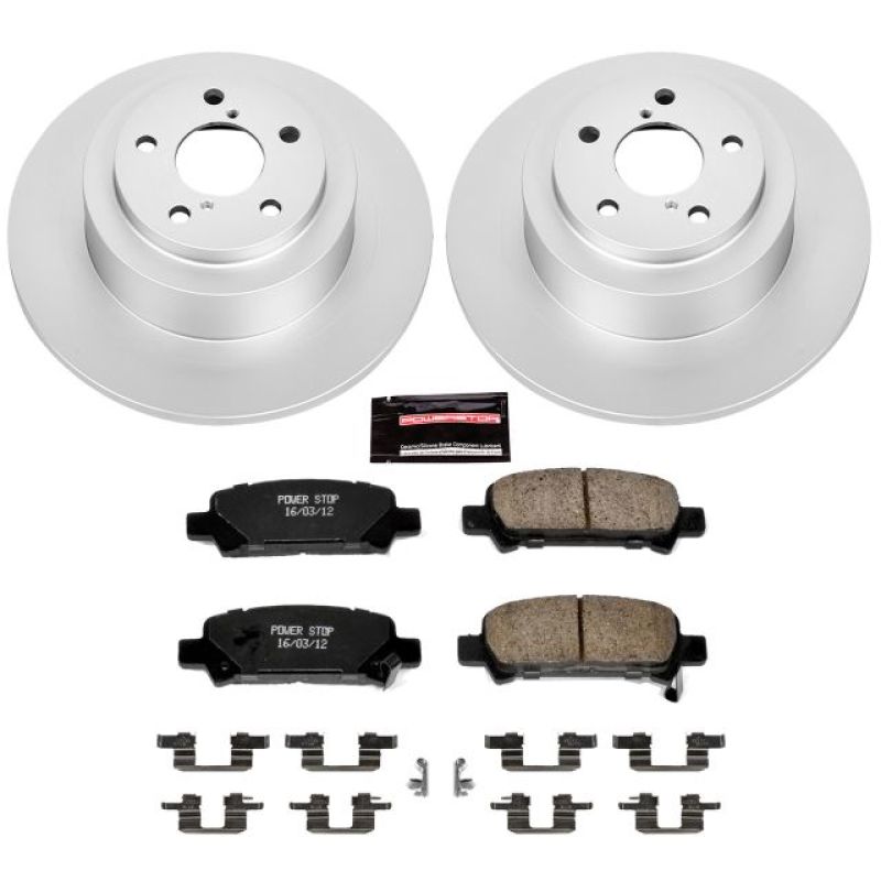 Power Stop 03-06 Subaru Baja Rear Z17 Evolution Geomet Coated Brake Kit PowerStop