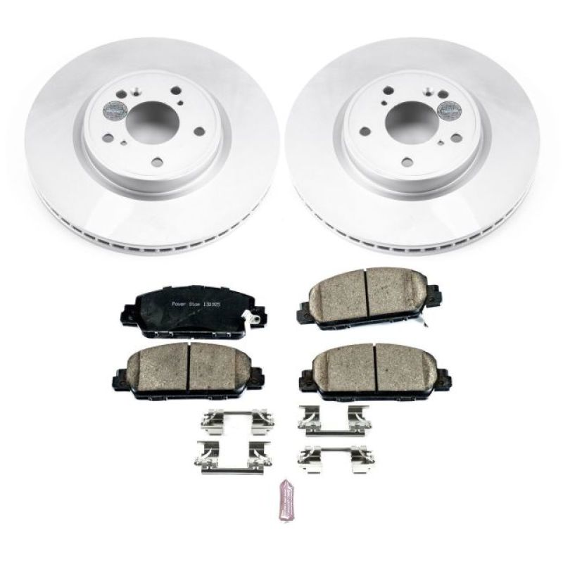 Power Stop 18-19 Honda Accord Front Z17 Evolution Geomet Coated Brake Kit PowerStop