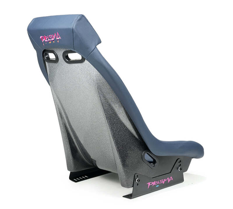 NRG GT Retro Bucket Seat - Brown PVC Leather Brown Stitching Off-White Fiberglass Back - PRI-100BR-STARDUST