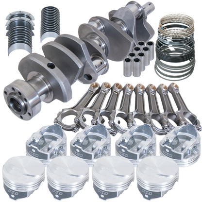 Eagle Chevy 454 1Pc 4.250in Crank 6.385in I-Beam Rods 17cc Dome 4.310in Pistons Rotating Assembly