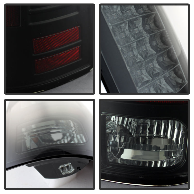 Spyder Dodge Ram 1500 13-14 13-14 LED Tail Lights LED Model only - Blk Smke ALT-YD-DRAM13-LED-BSM SPYDER