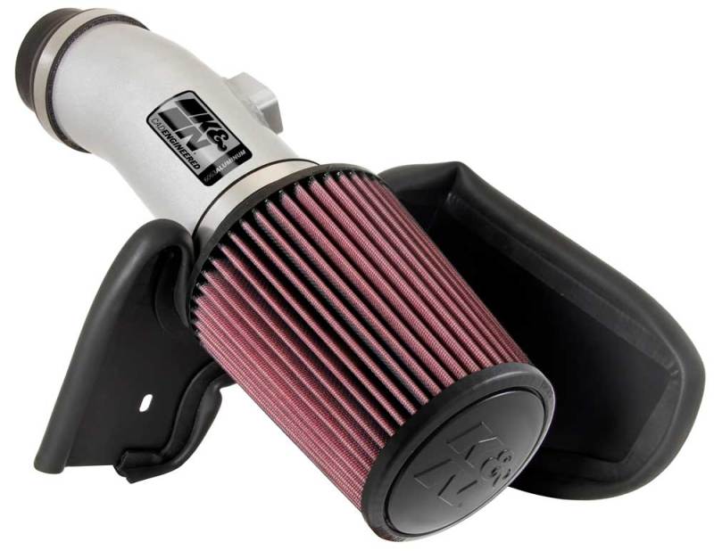 K&N 08 Honda Accord 3.5L-V6 Silver Typhoon Short Ram Intake K&N Engineering