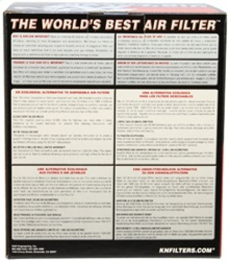 K&N Universal Rubber Filter-Round Tapered 2.5in Flange ID x 6in Base OD x 5in Top OD x 5in Height K&N Engineering