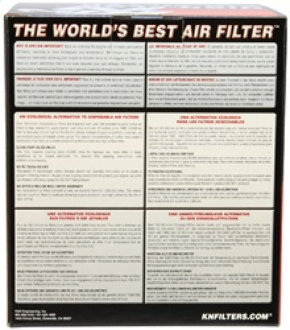 K&N Universal Rubber Filter-Round Tapered 2.5in Flange ID x 6in Base OD x 5in Top OD x 5in Height K&N Engineering