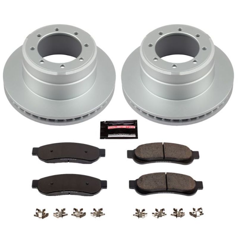 Power Stop 05-10 Ford F-350 Super Duty Rear Z17 Evolution Geomet Coated Brake Kit PowerStop