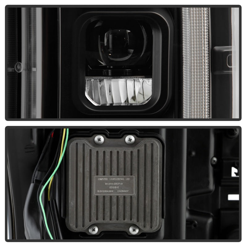 Spyder Ford F-250/F-350/F450 17-18 Full LED Headlights Chrome PRO-YD-FS17HALAP-SEQ-BK SPYDER