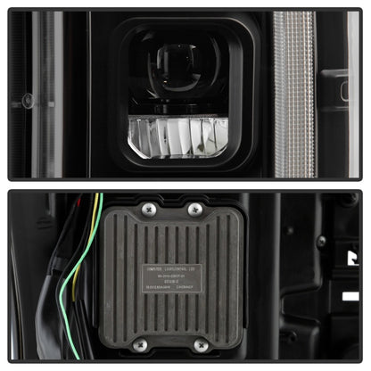 Spyder Ford F-250/F-350/F450 17-18 Full LED Headlights Chrome PRO-YD-FS17HALAP-SEQ-BK SPYDER