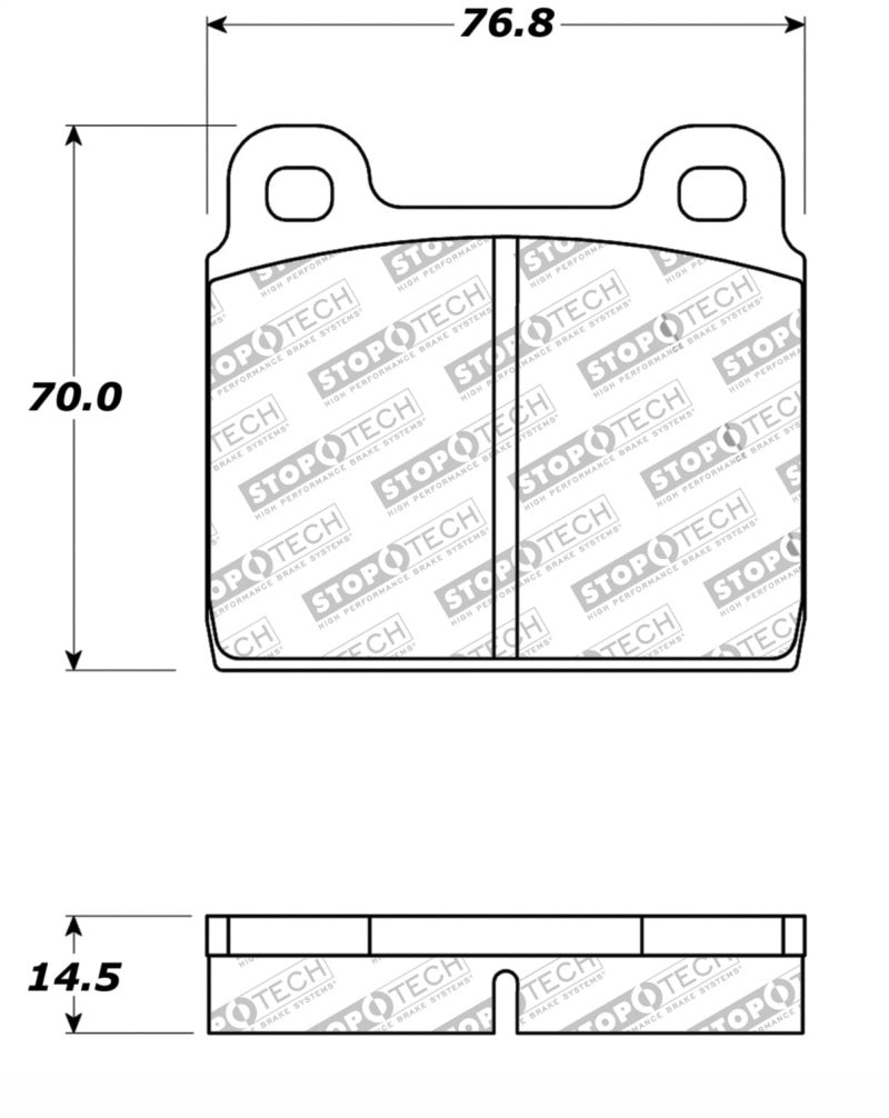 StopTech Performance 75-95 Alfa Romeo 2000 Spider/Graduate/Veloce Front Brake Pads Stoptech