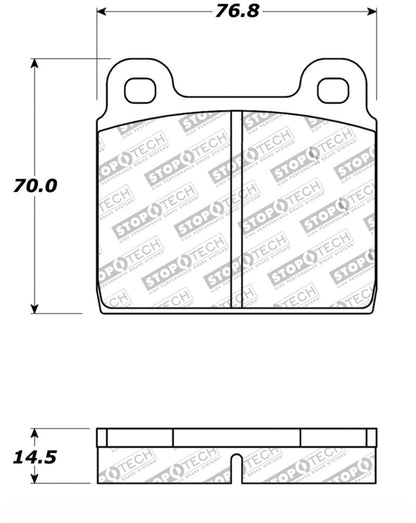 StopTech Performance 75-95 Alfa Romeo 2000 Spider/Graduate/Veloce Front Brake Pads Stoptech