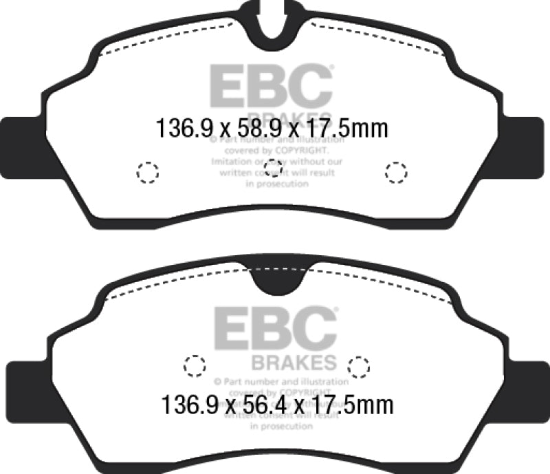 EBC Ultimax2 Rear Brake Pads - UD1775 EBC