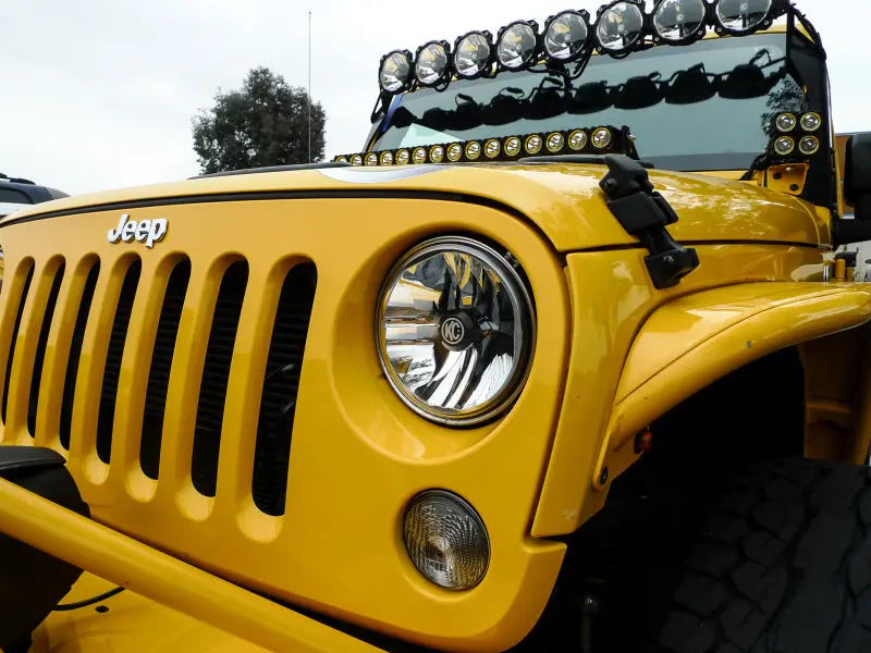 KC HiLiTES 07-18 Jeep JK (Not for Rubicon/Sahara) 7in. Gravity LED DOT Headlight (Pair Pack System) KC HiLiTES