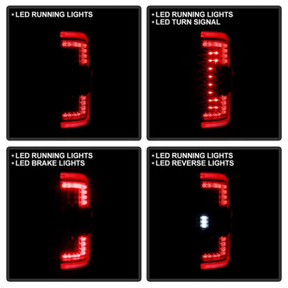 Spyder 21-23 Ford F150 (Factory Halogent) Light Bar LED Tail Lights - Black (ALT-YD-FF15021HAL-BK) SPYDER