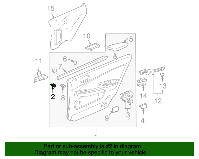 Genuine OEM Honda Clip Door Lining (91560-S84-A01) X1