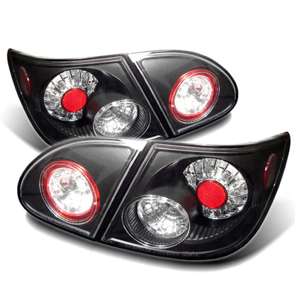 Spyder Toyota Corolla 03-08 LED Tail Lights Black ALT-YD-TC03-LED-BK SPYDER
