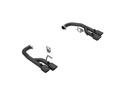 MBRP 2024 Ford Mustang GT 5.0L 2.5in Dual Rear Axle-Black Tips - Black-Coated Aluminized Steel MBRP