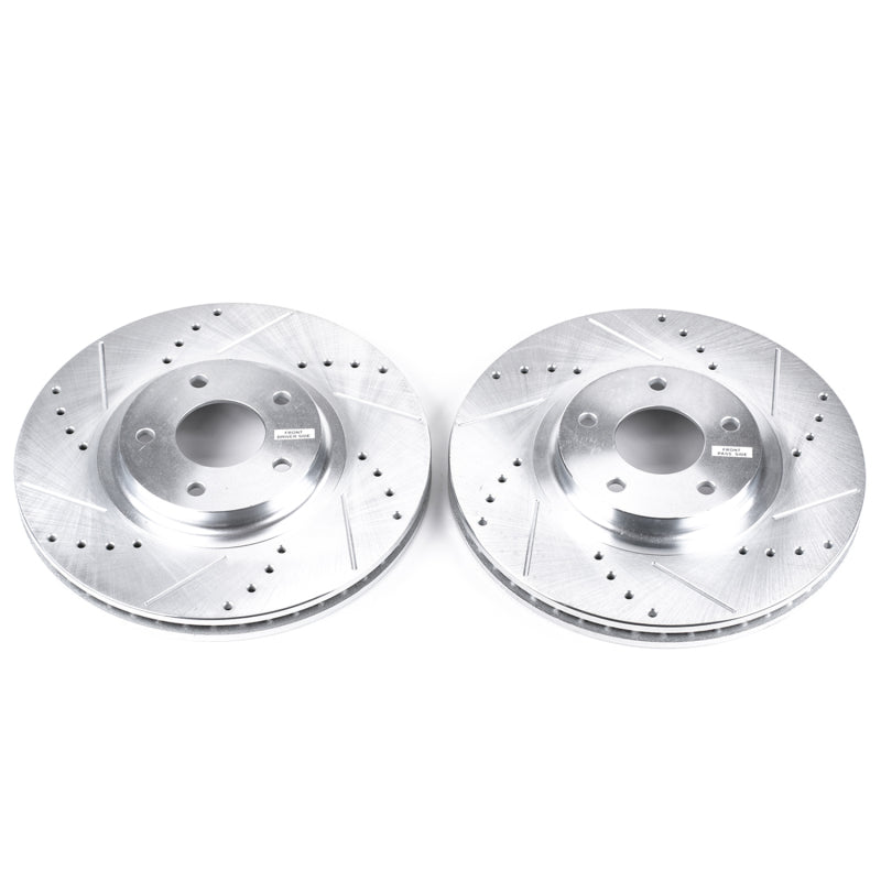 Power Stop 03-05 Infiniti FX35 Front Evolution Drilled & Slotted Rotors - Pair PowerStop