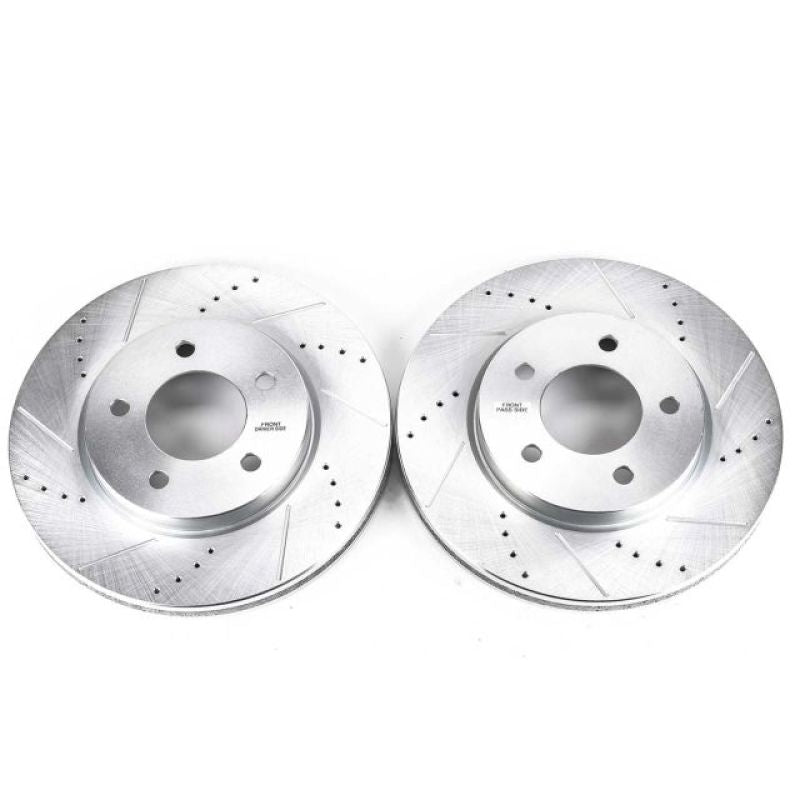 Power Stop 04-08 Chrysler Pacifica Front Evolution Drilled & Slotted Rotors - Pair PowerStop
