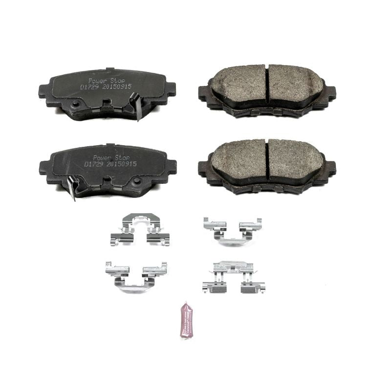 Power Stop 14-16 Mazda 3 Rear Z17 Evolution Ceramic Brake Pads w/Hardware PowerStop
