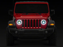 Load image into Gallery viewer, Raxiom 18-23 Jeep Wrangler JL Axial Series 9-In LED Angel Eye Headlights- Blk Housing (Clear Lens)