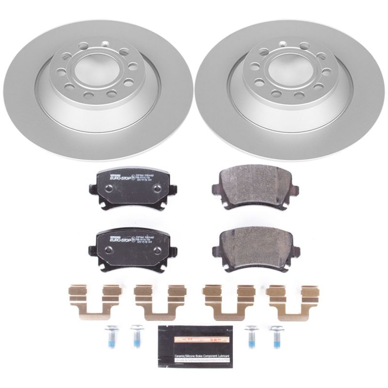 Power Stop 05-11 Audi A6 Rear Euro-Stop Brake Kit PowerStop