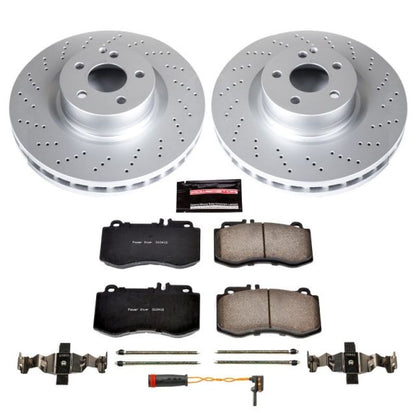 Power Stop 10-16 Mercedes-Benz E350 Front Z23 Evolution Sport Coated Brake Kit PowerStop