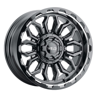 Weld W139 20X9 Flare 6X135 6X139.7 ET00 BS5.00 Gloss Black MIL 106.1 Weld