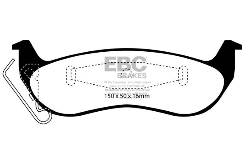 EBC GreenStuff Rear Brake Pads - DP21677 EBC