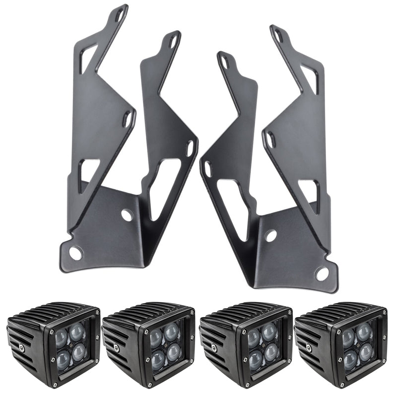 Oracle Jeep JK Dual Mounting Pillar Brackets/Lights Combo