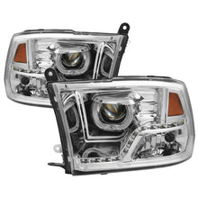 Load image into Gallery viewer, xTune Dodge Ram 2009-2014 Halo LED Projector Headlights - Chrome PRO-JH-DR09-CFB-C