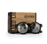 AlphaRex 210004 Universal Chrysler/Dodge/Hummer/Jeep DoubleTap Dual Color LED Proj Fog Lights - White/Amber