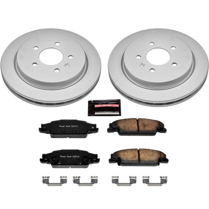 Power Stop 03-07 Cadillac CTS Rear Z17 Evolution Geomet Coated Brake Kit PowerStop