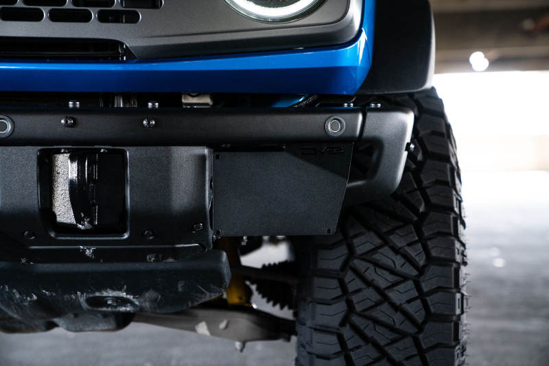 DV8 Offroad 21-22 Ford Bronco Factory Front Bumper License Relocation Bracket - Side DV8 Offroad