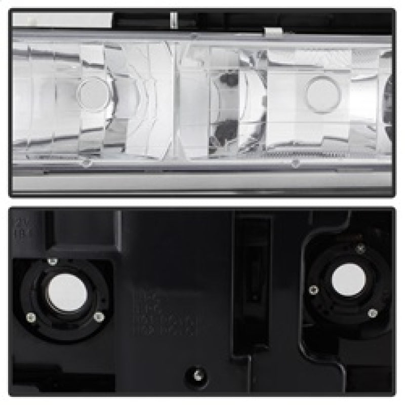 Xtune Chevy Suburban 94-98 Headlights w/ Corner & Parking Lights 8pcs Chrome HD-JH-CCK88-AM-C-SET SPYDER