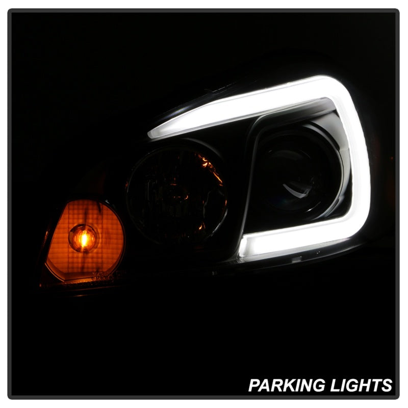 Spyder 06-13 Chevy Impala / 06-07 Chevy Monte Carlo Projector Headlights - Light Bar - Black SPYDER