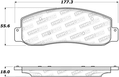 StopTech Premium Ceramic Brake Pads - 308.10690 Stoptech