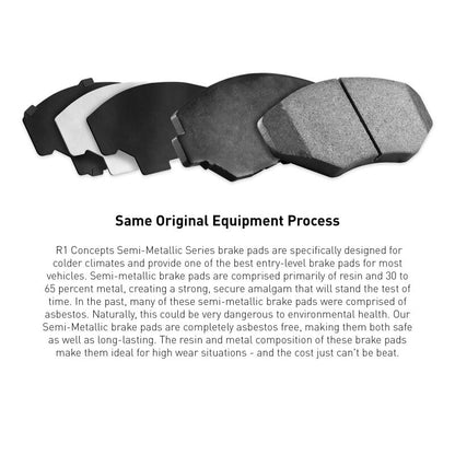 R1 03-08 Pontiac Grand Prix Front Semi Met Brake Pads