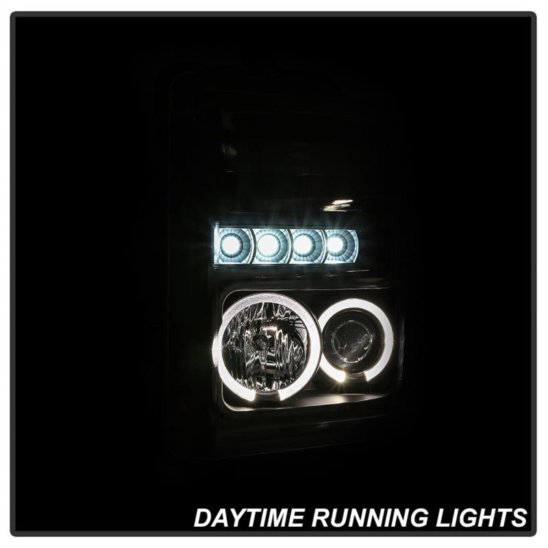 Spyder Signature Ford F250/350/450 Super Duty 08-10 Projector Headlights (PRO-YD-FS08-HL-BKV2) SPYDER