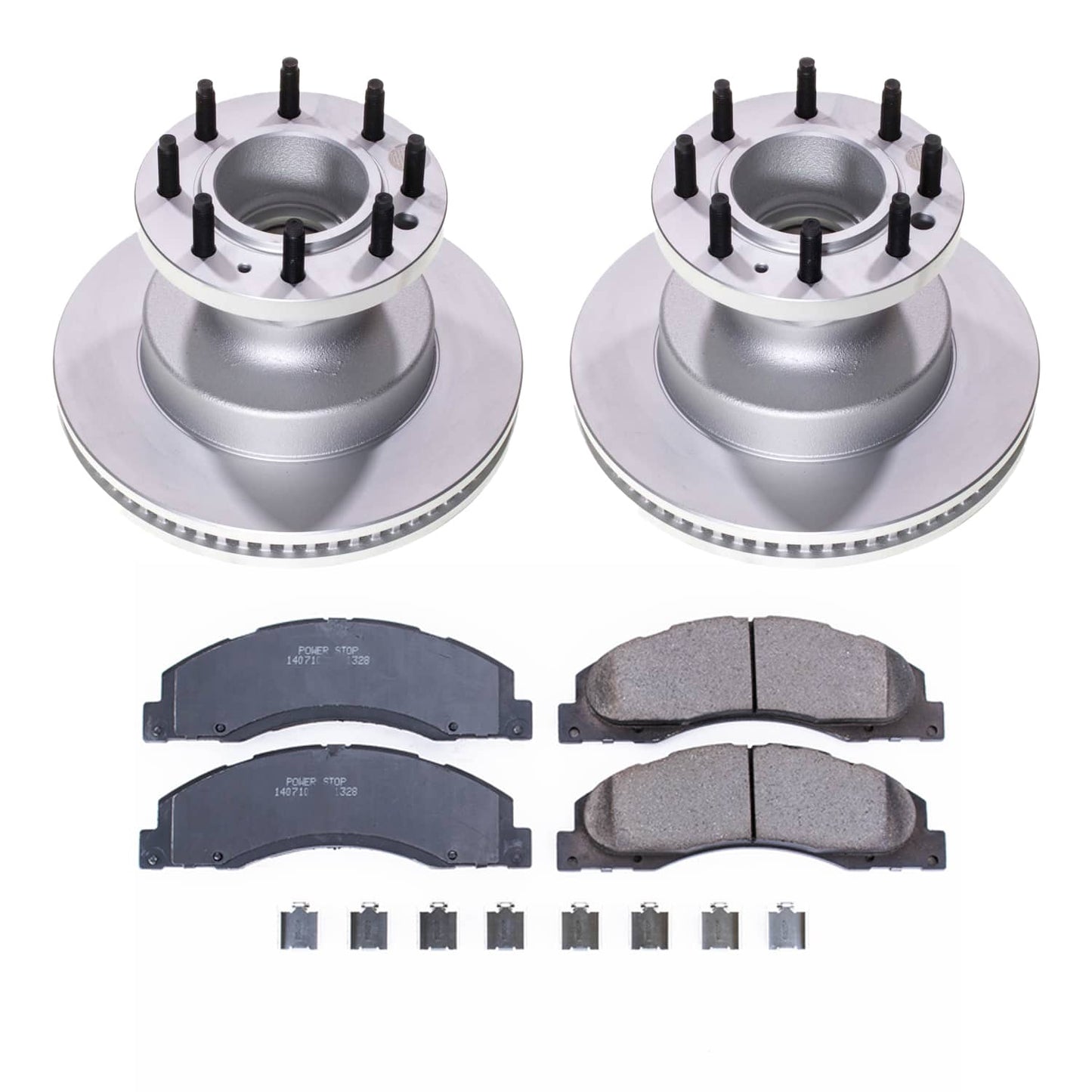 Power Stop 21-25 Ford E-450 Super Duty Front Z17 Coated Brake Kit